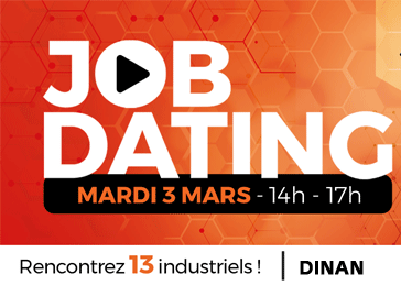 Job Dating industire compétences le 3 mars à Dinan