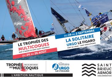 Le Trophée des Multicoques et la Solitaire Urgo le Figaro à Saint-Brieuc en août 2018